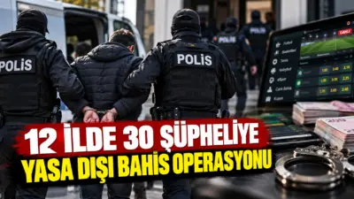 İstanbul merkezli 12 ilde yasa dışı bahis sitelerine yönelik düzenlenen