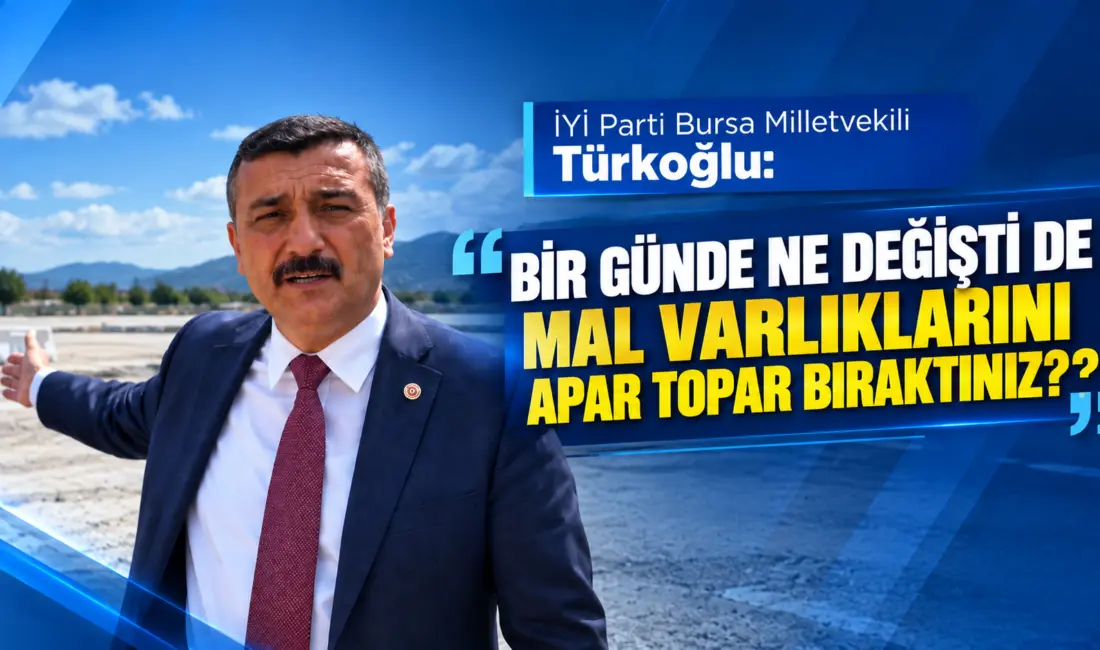 İYİ Parti Genel Başkan Yardımcısı ve Bursa Milletvekili Selçuk Türkoğlu,