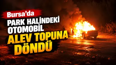 Bursa’da park halindeki otomobilde çıkan yangın itfaiye ekiplerinin müdahalesiyle söndürüldü.