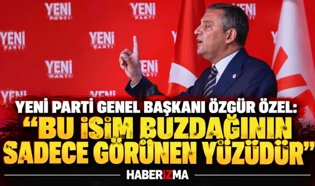 YENİ Parti Genel Başkanı Özgür Özel, partisinin genel merkezinde gerçekleştirilen