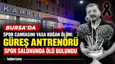Bursa’da güreş antrenörü Zeki Gümüş (55), görev yaptığı spor salonunda