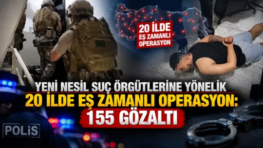 Yeni nesil suç örgütlerine yönelik İstanbul merkezli olmak üzere 20