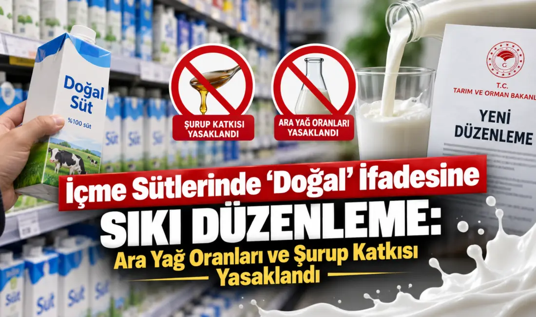 Tarım ve Orman Bakanlığı, Türk Gıda Kodeksi İçme Sütleri Tebliği'nde