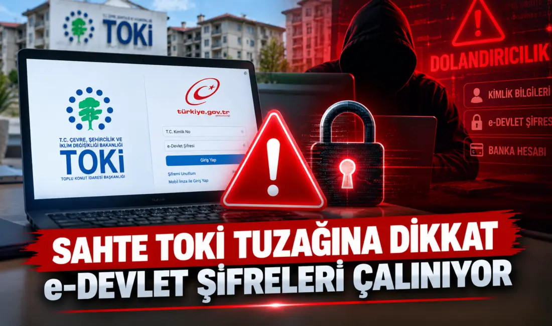 TOKİ'nin kiralık sosyal konut hamlesini fırsat bilen siber dolandırıcılar, resmi