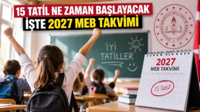Millî Eğitim Bakanlığı (MEB), 2026-2027 eğitim-öğretim yılı çalışma takvimini yayımlayarak