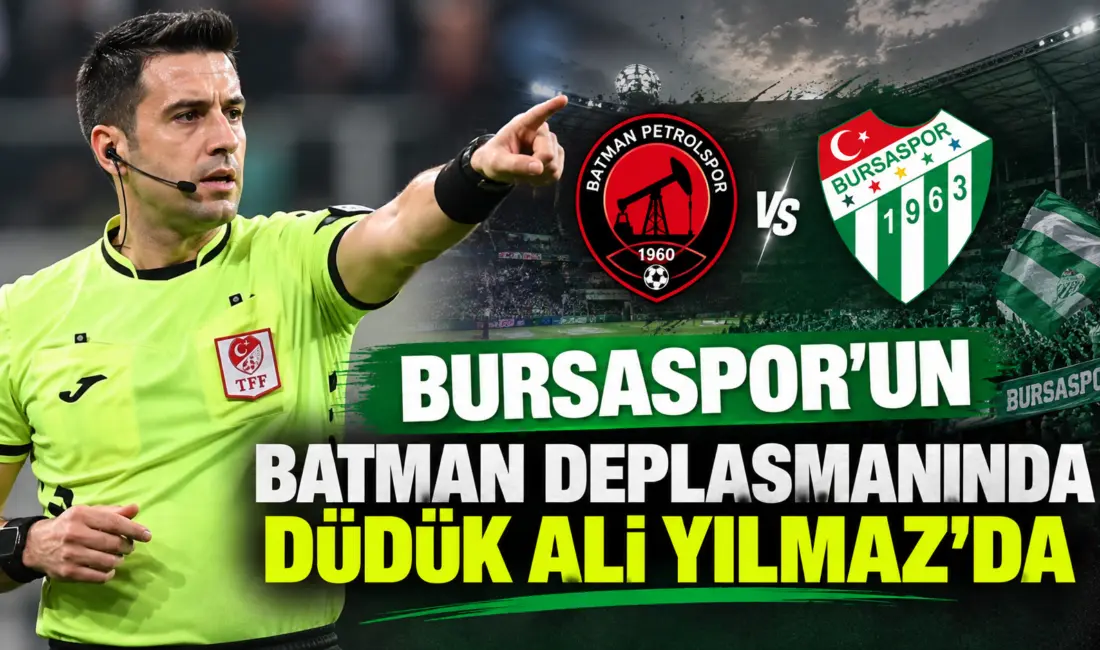 Bursaspor'un 19 Eylül Cumartesi günü deplasmanda Batman Petrolspor ile oynayacağı