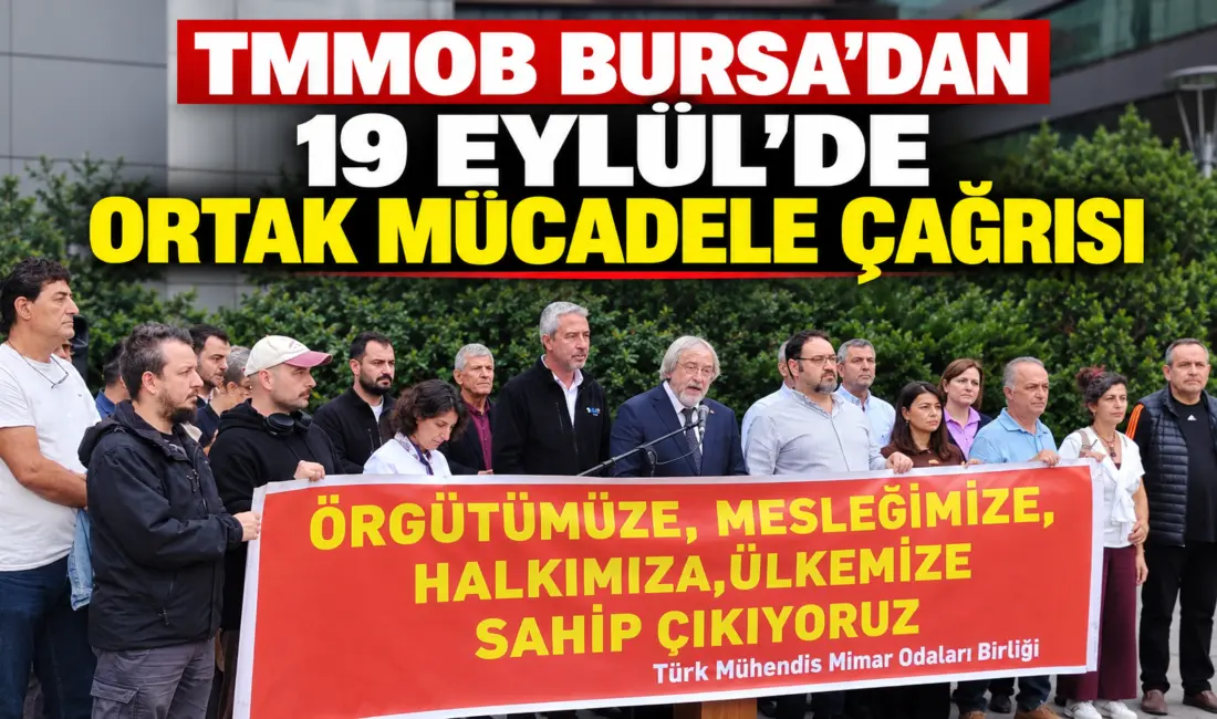 TMMOB Bursa İl Koordinasyon Kurulu, 19 Eylül 1979 İş Bırakma