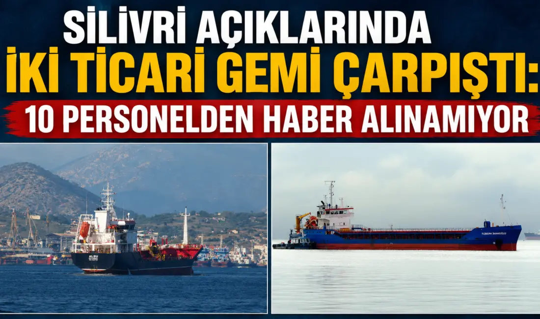 İSTANBUL – Silivri açıklarında Türk bayraklı iki ticari geminin çarpışması