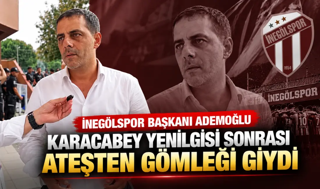 Karacabey Belediyespor mağlubiyetinin ardından Haberizma mikrofonlarına konuşan İnegölspor Başkanı Kani