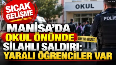Manisa’nın Turgutlu ilçesinde bir lisenin önünde kimliği henüz belirlenemeyen bir