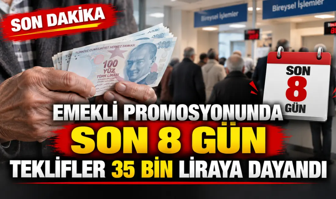 Bankaların eylül ayı emekli maaş promosyonu yarışında geri sayım başladı.