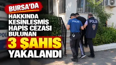 Bursa’nın İznik ilçesinde polis ekiplerince aranan şahıslara yönelik gerçekleştirilen çalışmalarda,