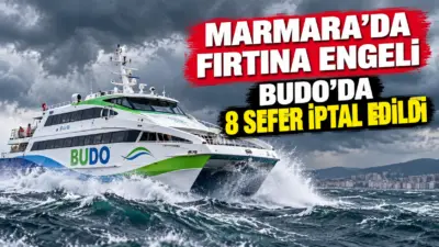 Marmara Denizi'nde etkili olan olumsuz hava koşulları ve şiddetli rüzgâr