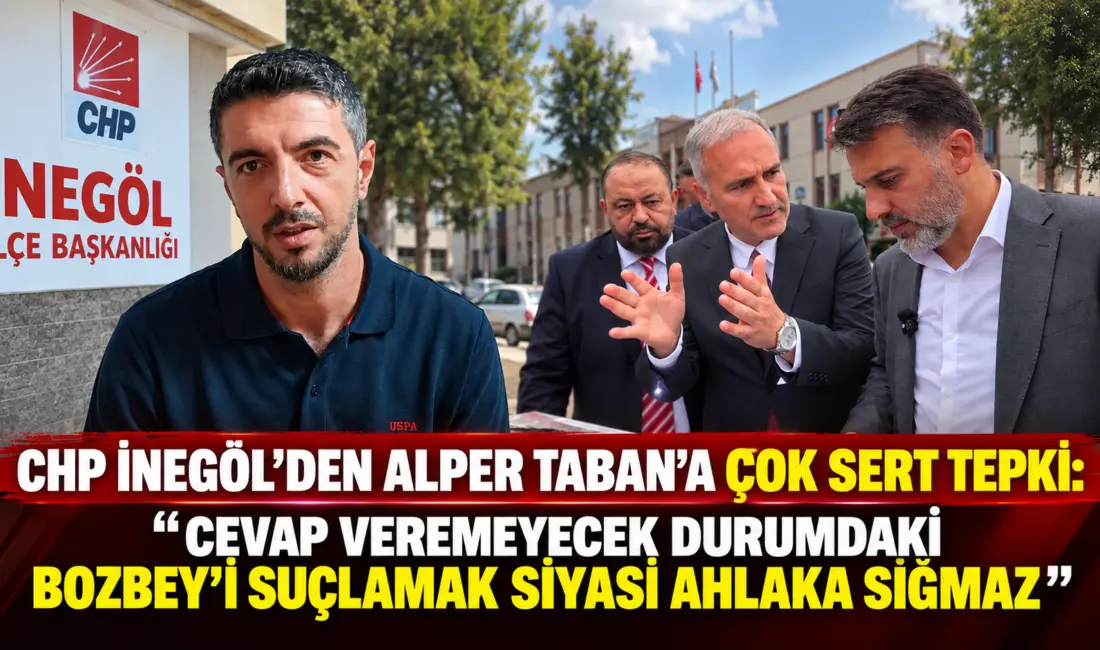 İnegöl Belediye Başkanı Alper Taban'ın ilçe yolları üzerinden Bursa Büyükşehir