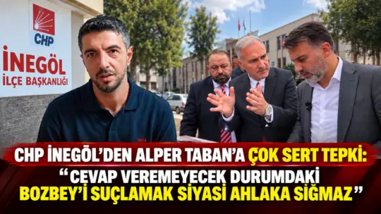 İnegöl Belediye Başkanı Alper Taban'ın ilçe yolları üzerinden Bursa Büyükşehir