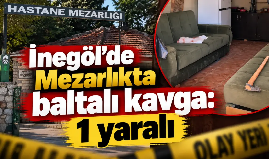 Bursa’nın İnegöl ilçesinde mezarlıkta karşılaşan ve aralarında husumet bulunduğu öğrenilen