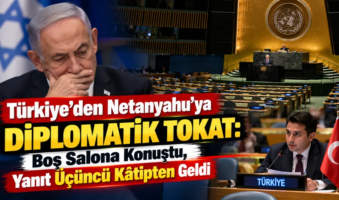 Birleşmiş Milletler (BM) Genel Kurulu'nda çok sayıda heyetin salonu terk