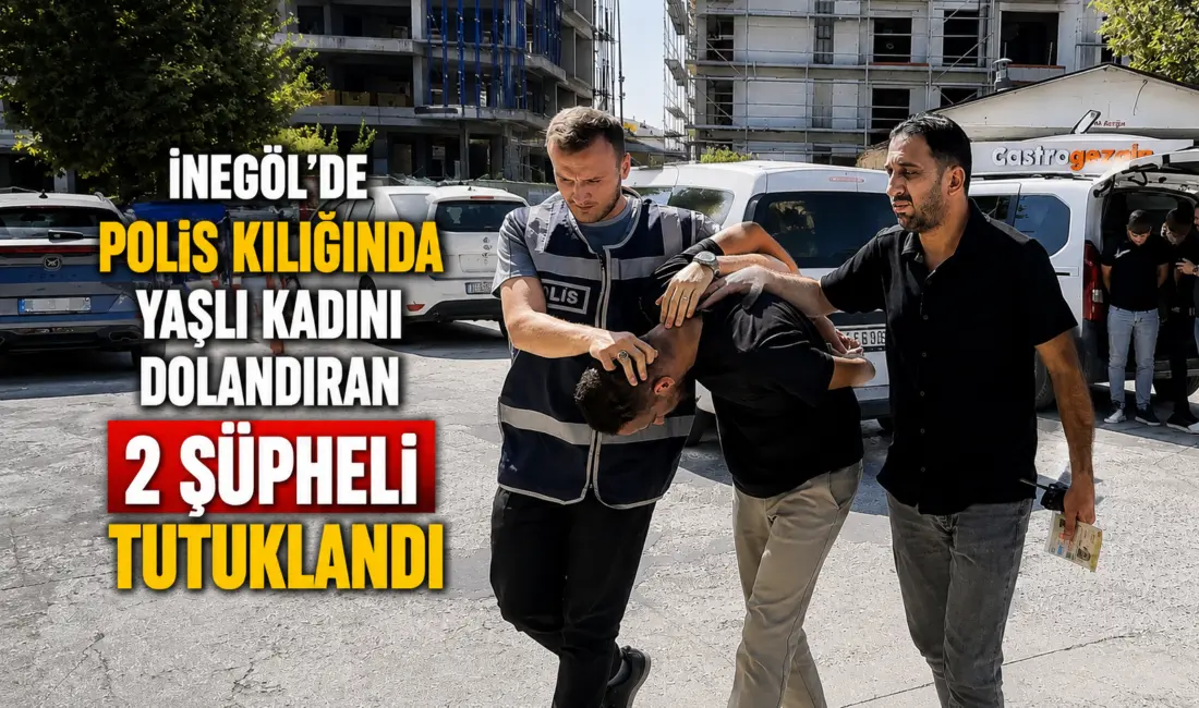 Bursa’nın İnegöl ilçesinde telefonda kendilerini polis olarak tanıtıp 71 yaşındaki