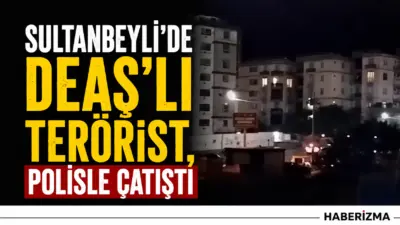 Sultanbeyli’de terör örgütü DEAŞ mensubunun etkisiz hale getirildiği çatışma anı,