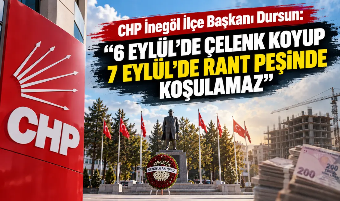 CHP İnegöl İlçe Başkanı Armağan Dursun, İnegöl’ün düşman işgalinden kurtuluşunun