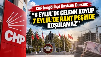 CHP İnegöl İlçe Başkanı Armağan Dursun, İnegöl’ün düşman işgalinden kurtuluşunun