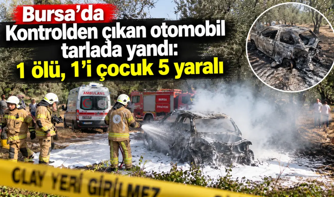 Bursa’nın Orhangazi ilçesinde İznik Yolu üzerinde meydana gelen feci trafik
