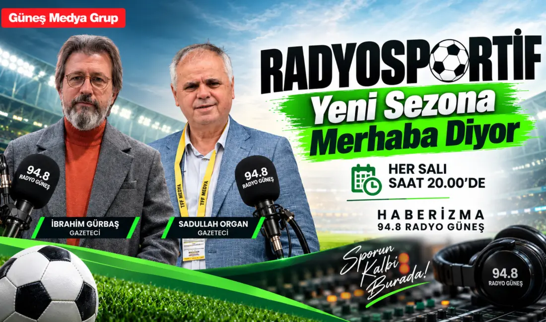 İnegöl'ün en çok takip edilen spor programı RadyoSportif, gazeteciler İbrahim