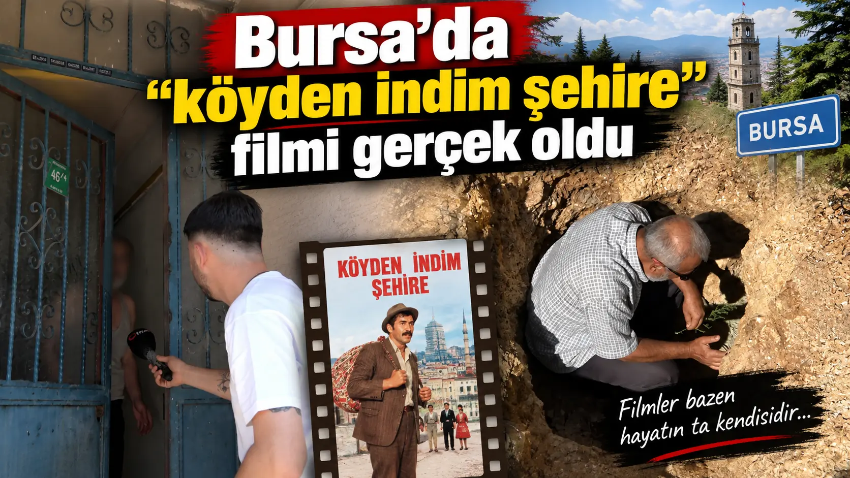 Bursa’da “köyden indim şehire” filmi gerçek oldu. Define kazısı yapıldığı