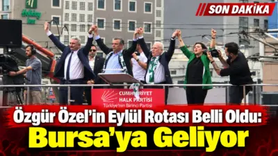 Yeni Parti Genel Başkanı Özgür Özel'in eylül ayı boyunca sürdüreceği
