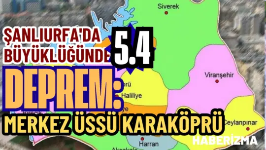 Güneydoğu Anadolu Bölgesi, Şanlıurfa merkezli şiddetli bir sarsıntıyla sallandı. Afet