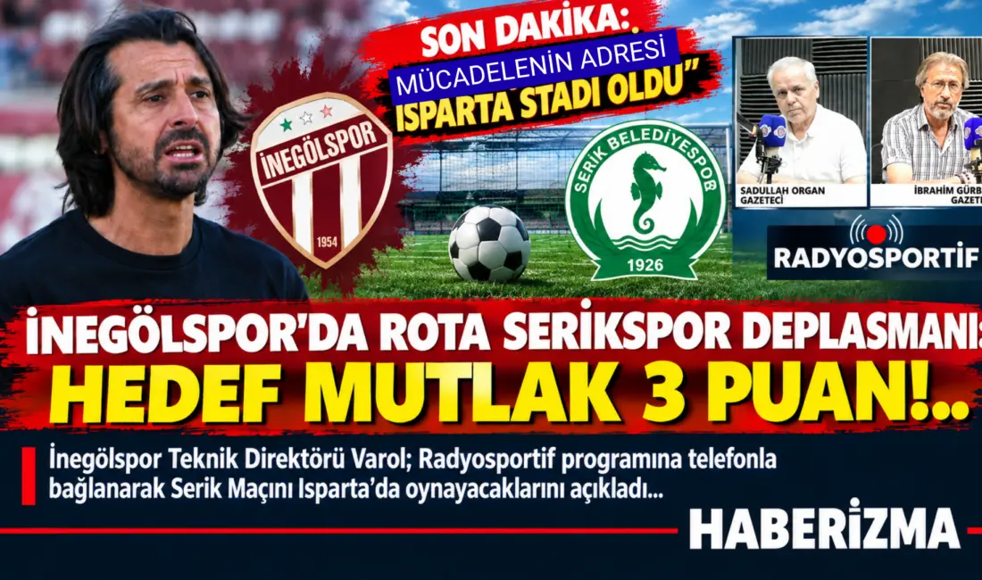 İnegölspor’da Rota Serikspor Deplasmanı: Hedef Mutlak 3 Puan! ​TFF 2.