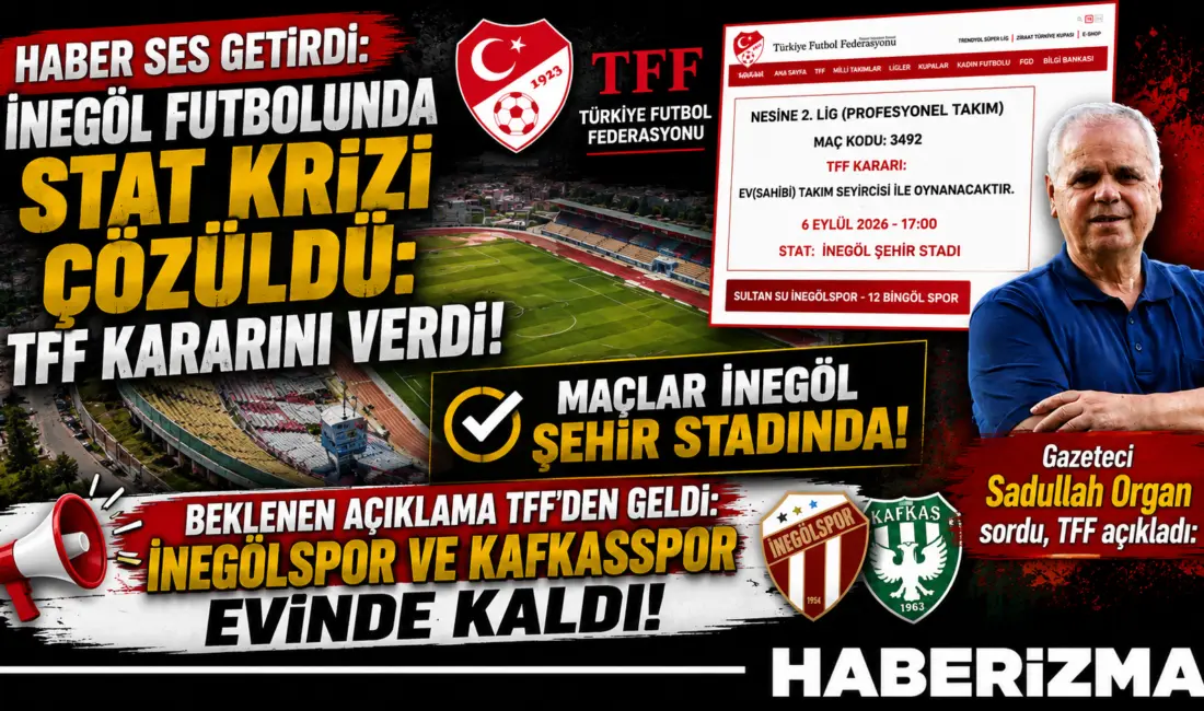 İnegöl’de Taraftarın Nefesini Kesen Stat Belirsizliği Son Buldu: Maçlar İnegöl