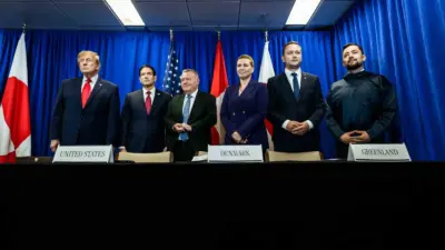 ABD Başkanı Donald Trump, Danimarka ve Grönland liderleri ile birlikte