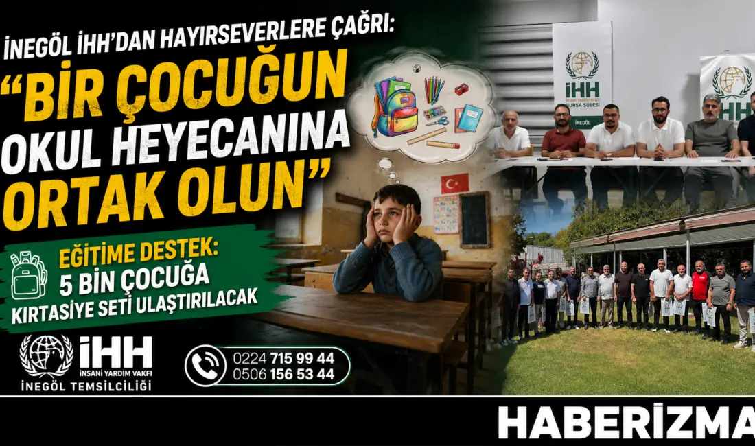 İHH Bursa Şubesi, yeni eğitim dönemi öncesinde 5 bin yetim