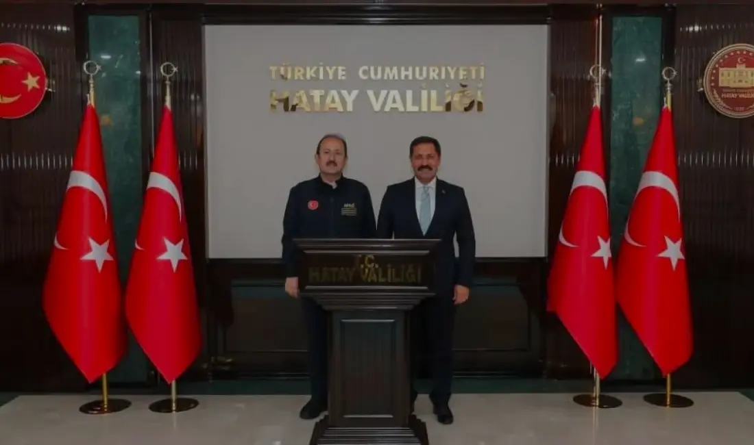 AFAD Başkanı Ali Hamza Pehlivan ve Hatay Büyükşehir Belediye Başkanı