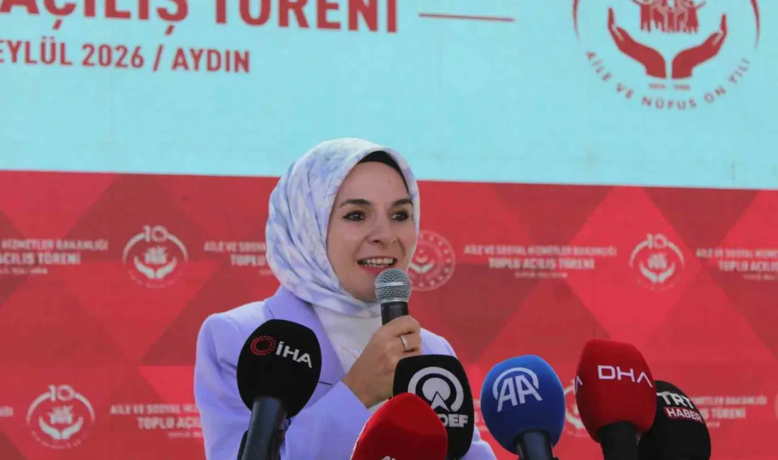 Aile ve Sosyal Hizmetler Bakanı Mahinur Özdemir Göktaş, Aydın’da yapımı