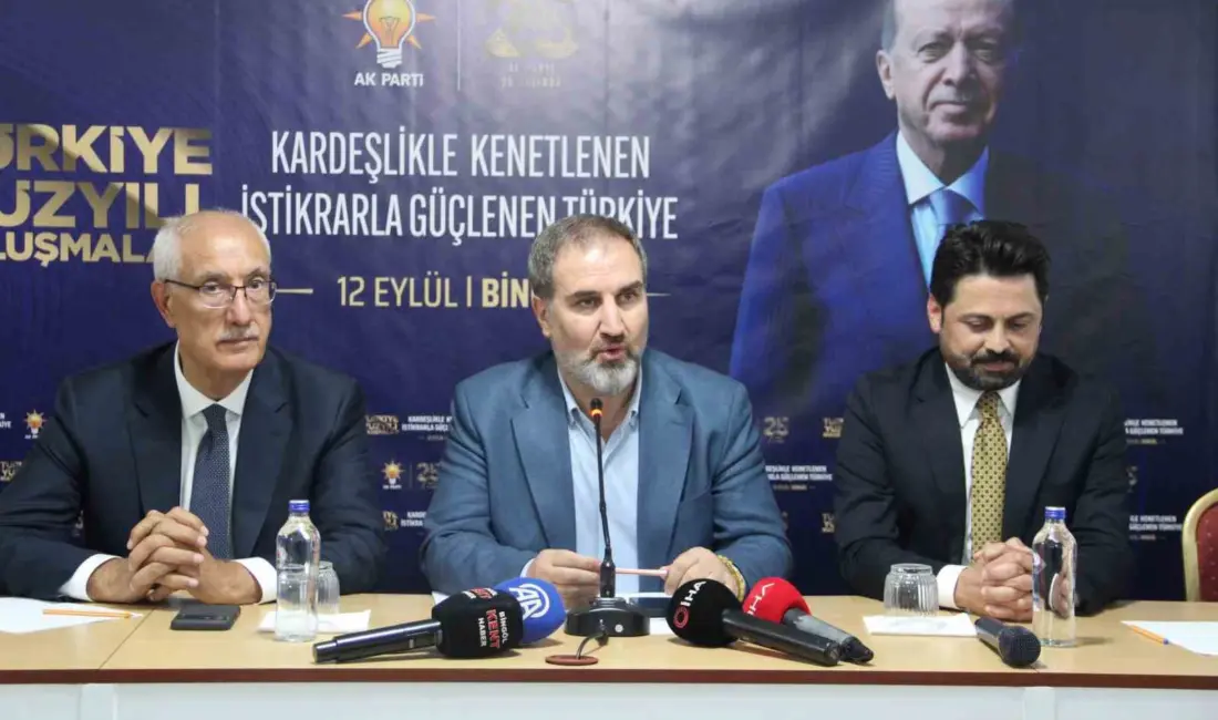 AK Parti Genel Başkan Yardımcısı Mustafa Şen, Bingöl’de yaptığı konuşmada