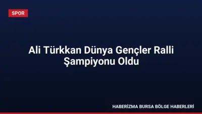 Şili'de düzenlenen 2026 FIA Dünya Gençler Ralli Şampiyonası'nı kazanan Ali