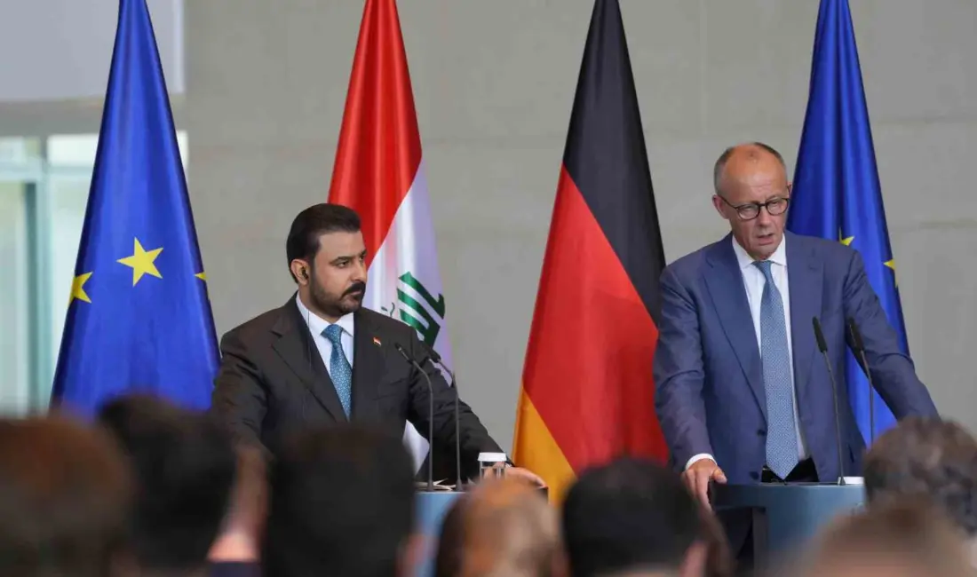Almanya Başbakanı Friedrich Merz, Irak Başbakanı Ali Zeydi ile düzenlediği