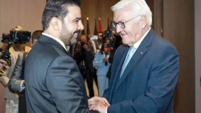 Almanya Cumhurbaşkanı Frank-Walter Steinmeier, ülkesine resmi ziyarette bulunan Irak Başbakanı