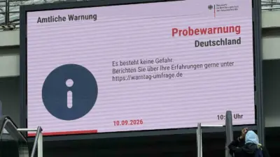 Almanya’da Ulusal Uyarı Günü kapsamında ülke genelinde deprem, yangın, elektrik