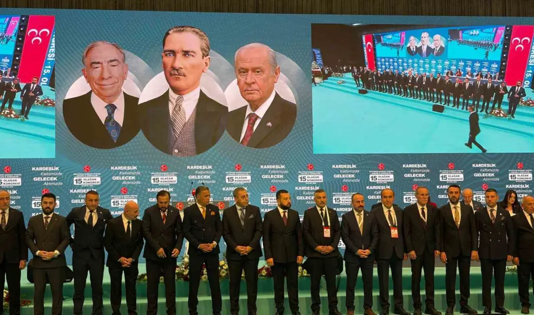 Milliyetçi Hareket Partisi’nin (MHP) Ankara 15. Olağan İl Kongresi’nde yapılan