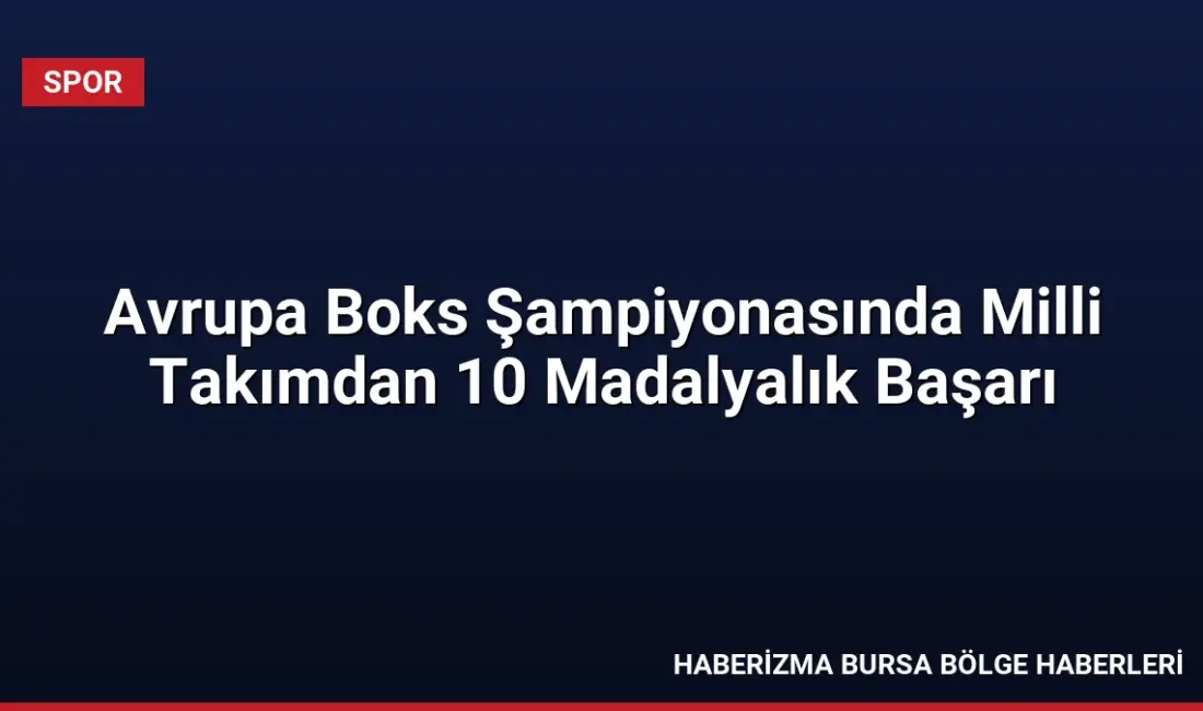 Bulgaristan'da düzenlenen Avrupa Boks Şampiyonası'nda 10 madalya kazanan milli boksörler