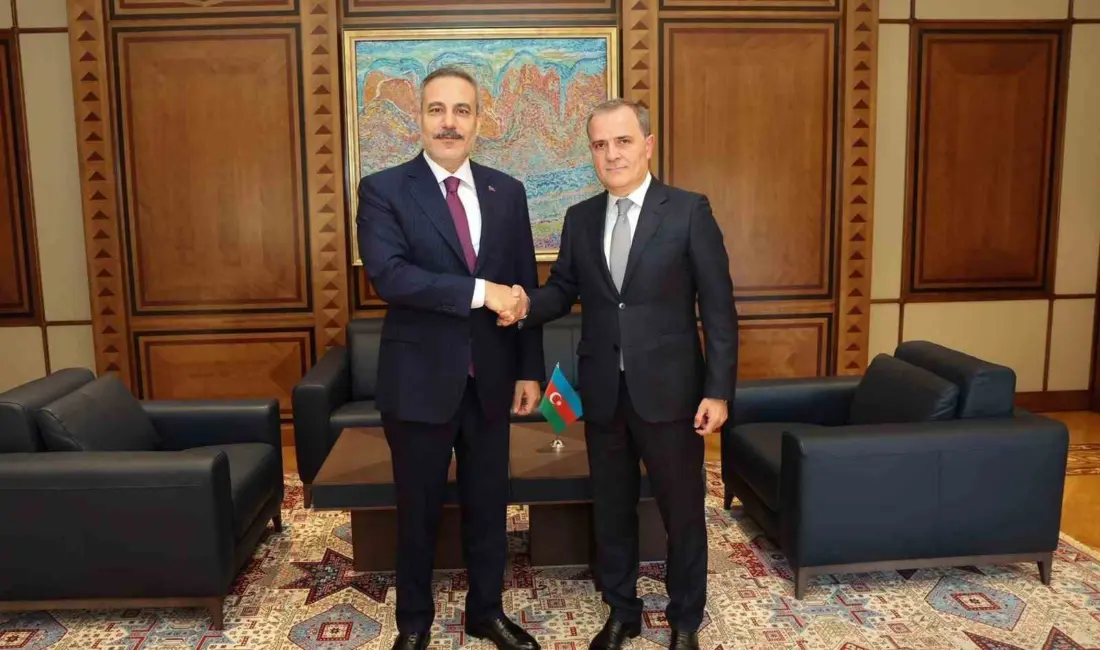 Dışişleri Bakanı Hakan Fidan, Azerbaycan Dışişleri Bakanı Ceyhun Bayramov ile