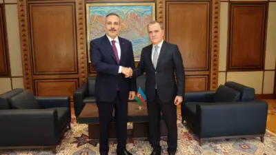 Dışişleri Bakanı Hakan Fidan, Azerbaycan Dışişleri Bakanı Ceyhun Bayramov ile
