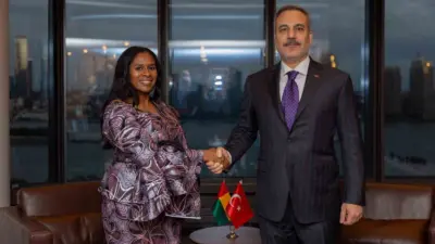 Dışişleri Bakanı Hakan Fidan, New York’ta Gine Bissau Dışişleri Bakanı