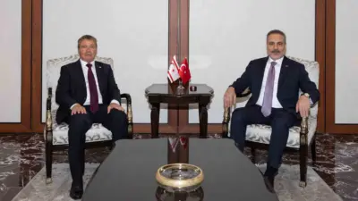 Dışişleri Bakanı Hakan Fidan, Kuzey Kıbrıs Türk Cumhuriyeti (KKTC) Başbakanı