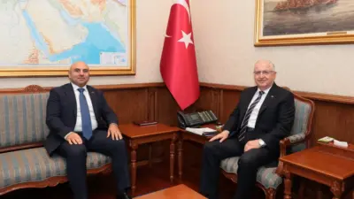 Milli Savunma Bakanı Yaşar Güler, Azerbaycan’ın Ankara Büyükelçisi Reşad Aslanov