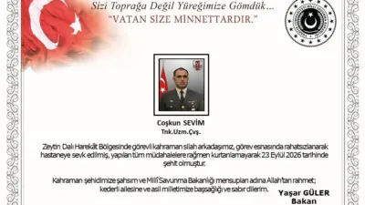 Milli Savunma Bakanı Yaşar Güler, Zeytin Dalı Harekat Bölgesi’ndeki görevi