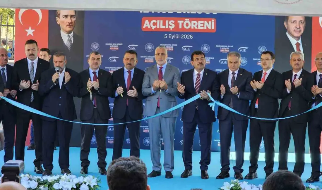 Çalışma ve Sosyal Güvenlik Bakanı Vedat Işıkhan, Zonguldak’ta 122 milyon
